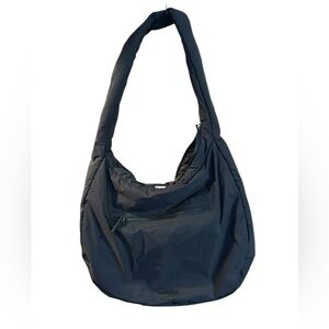 Athleta All About Oversized Crossbody Hobo bag NWOT nylon Black